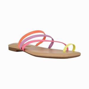 Nine West Darbie Flat Slides - Purple/Pink/Orange - Ireland (AE3950124)